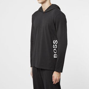 Boss Hugo Cotton Long Sleeve Hooded Shirt NWT